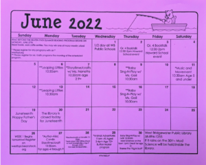 June 2022 calendar, a text version can be found under "registration"